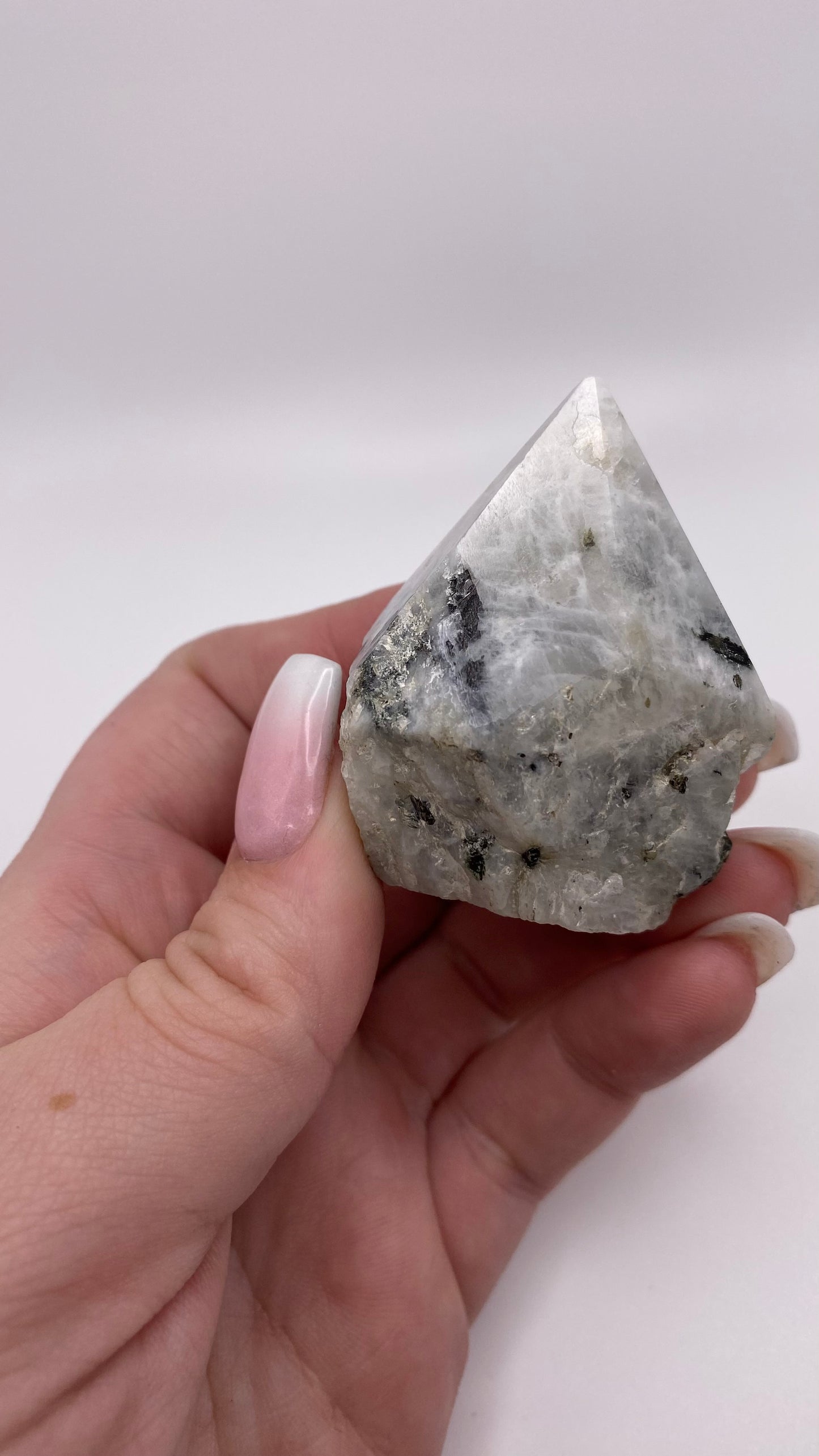 Rainbow Moonstone Polished Point - astrOGvibes