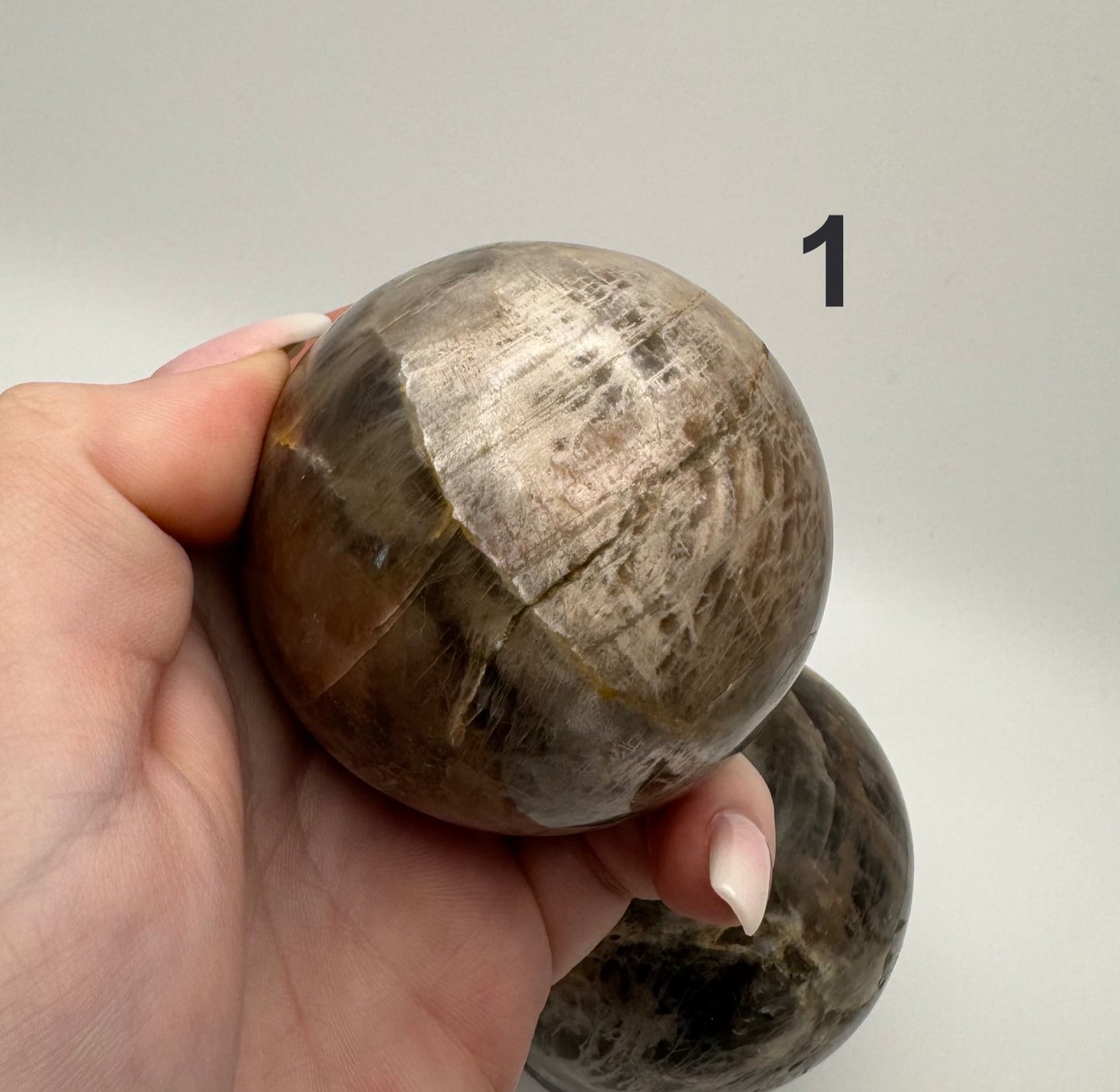 Black Moonstone Sphere - astrOGvibes
