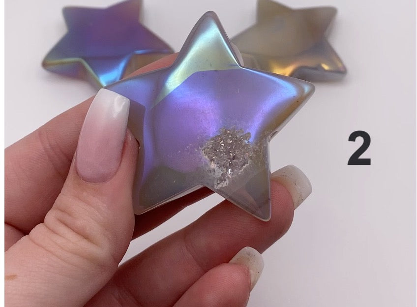 Angel Aura Agate Druzy Stars - astrOGvibes