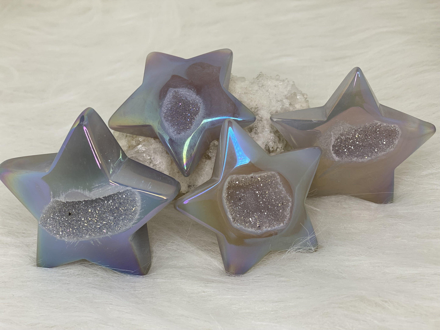 Angel Aura Agate Druzy Stars - astrOGvibes
