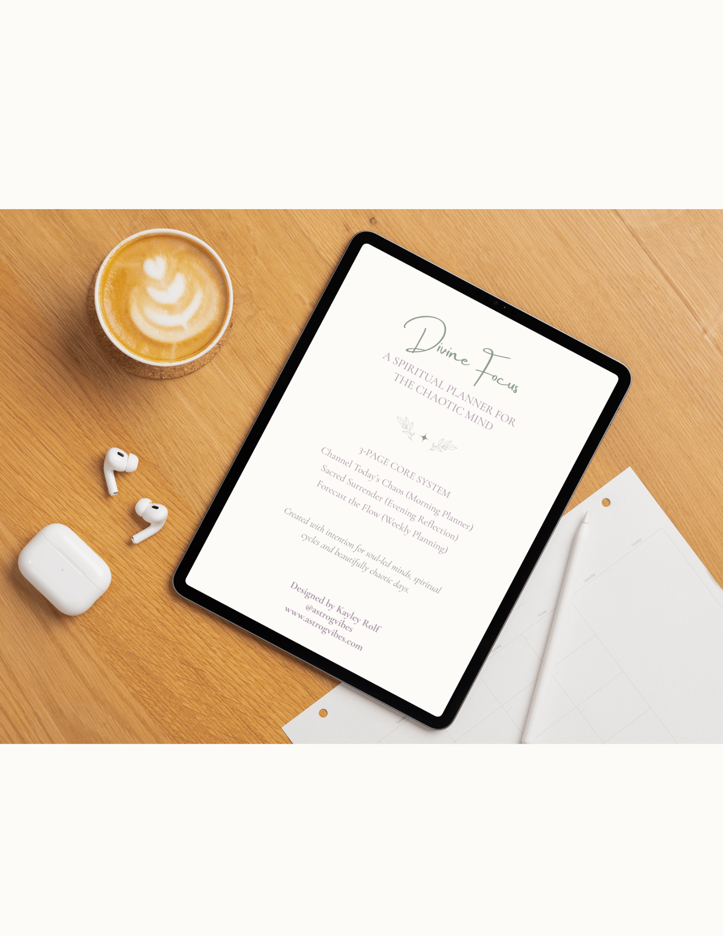 Divine Focus: A Spiritual Planner for the Chaotic Mind - astrOGvibes