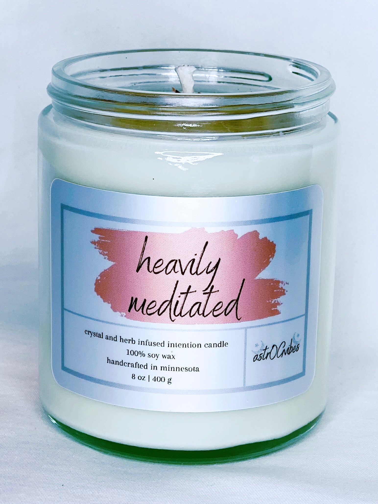Heavily Meditated - Handmade Candle - astrOGvibes