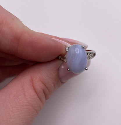 Blue Lace Agate Vibes Rings - astrOGvibes