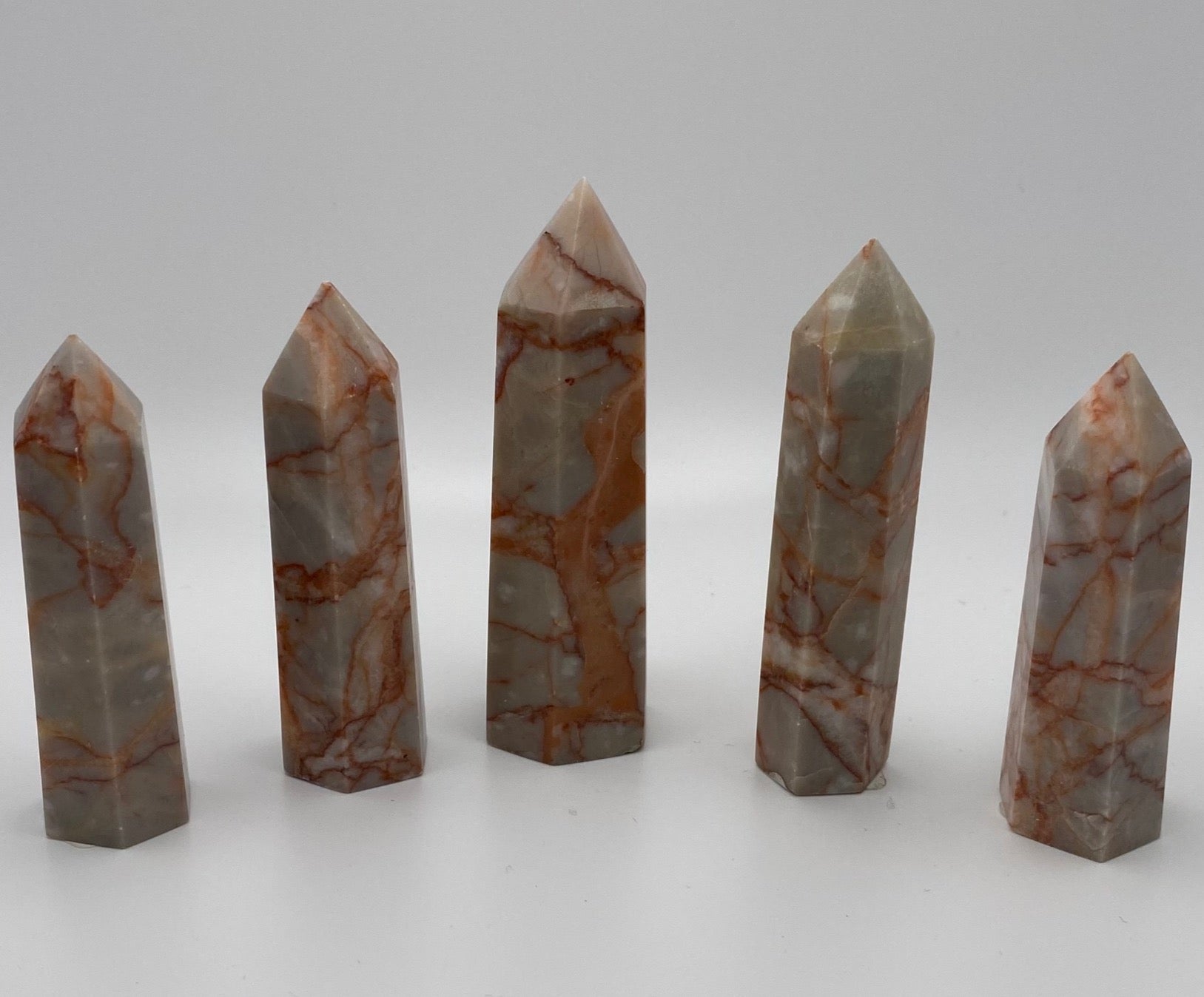 Red Vein Jasper Towers - astrOGvibes