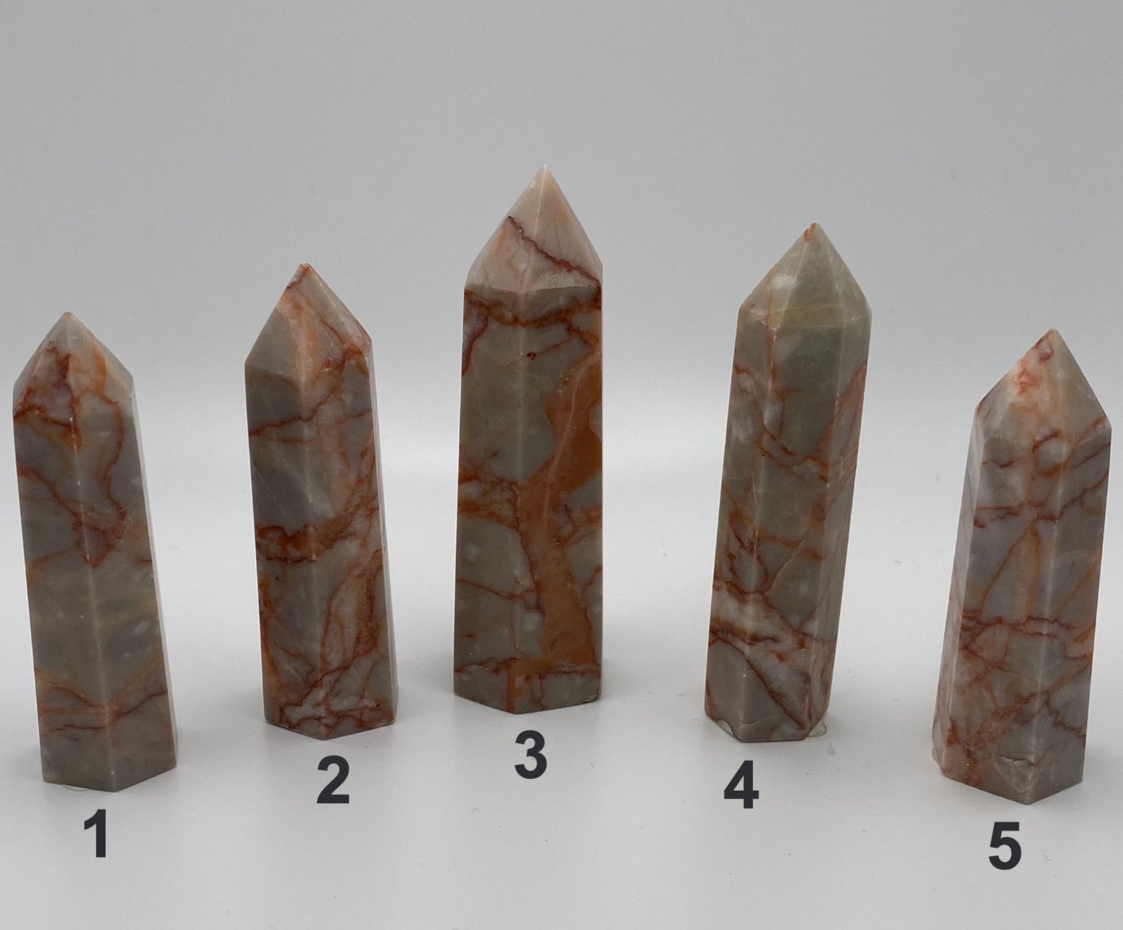 Red Vein Jasper Towers - astrOGvibes