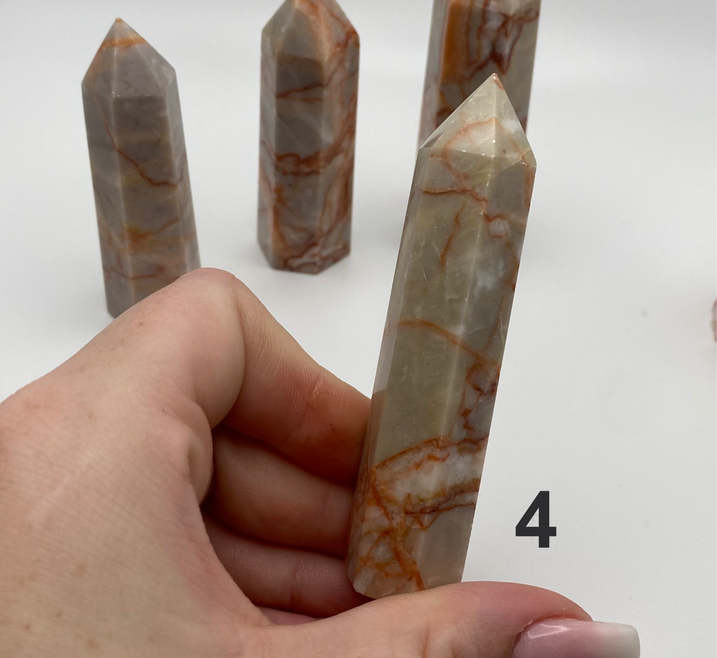 Red Vein Jasper Towers - astrOGvibes