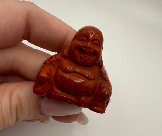Red Jasper Happy Buddha - astrOGvibes