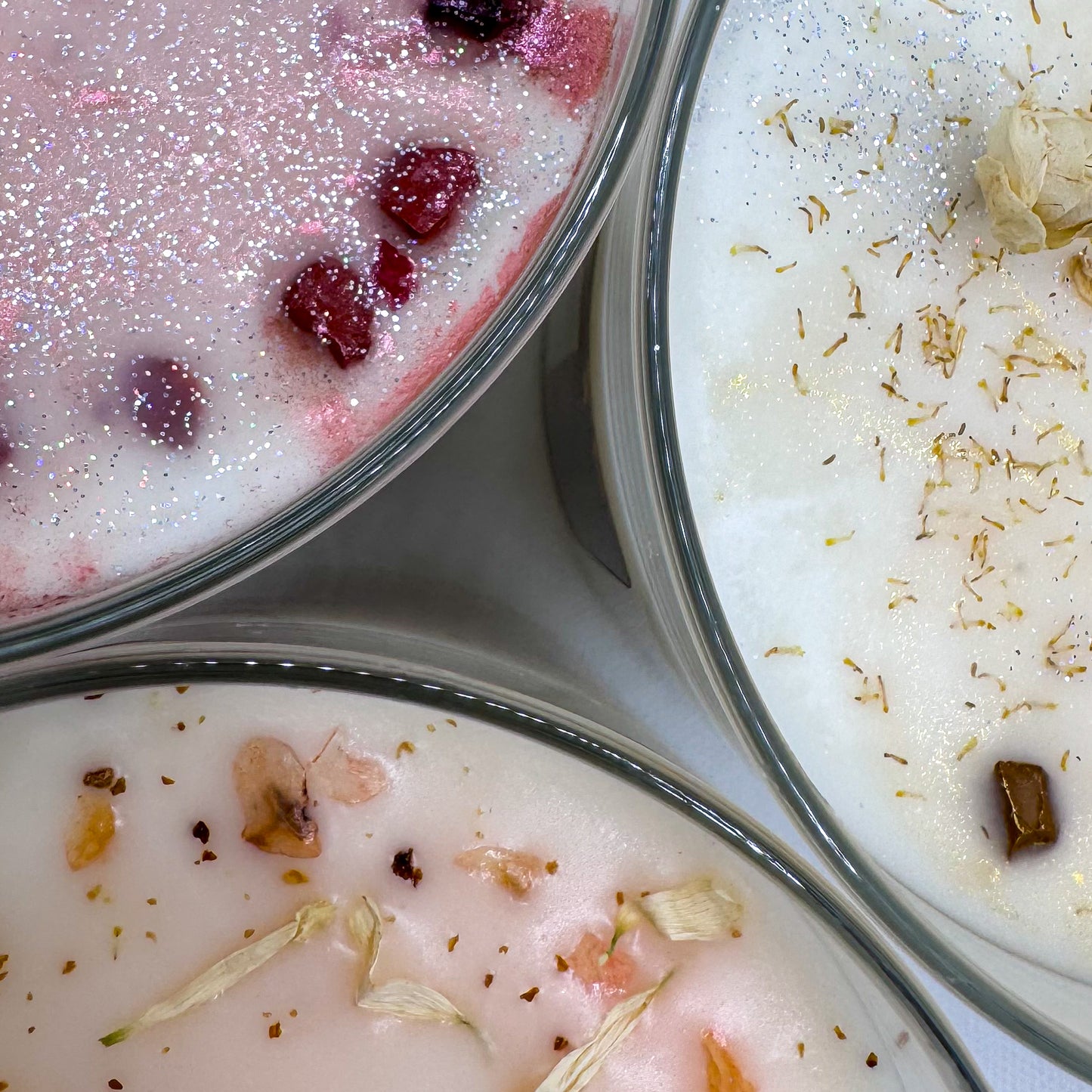 Close-up of Autumn Alchemy fall candle bundle showing natural soy wax and eco-friendly wicks