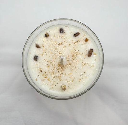 Golden Hour Glow fall candle - 10oz premium soy candle capturing autumn's radiant energy