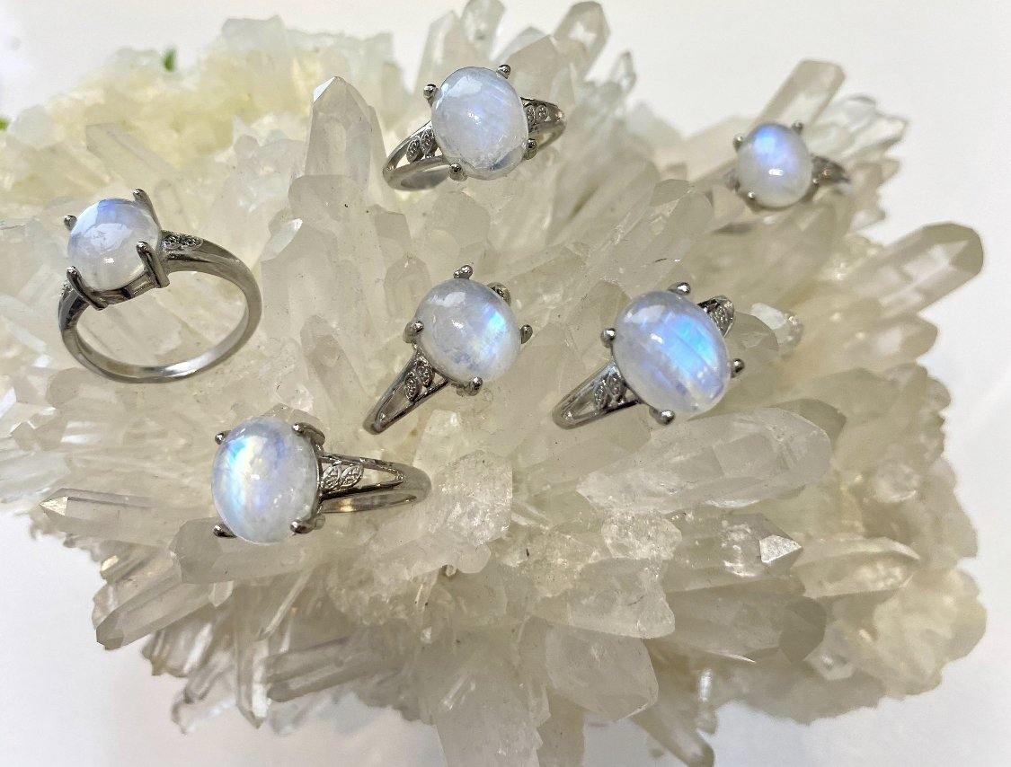 Moonstone Rings - astrOGvibes